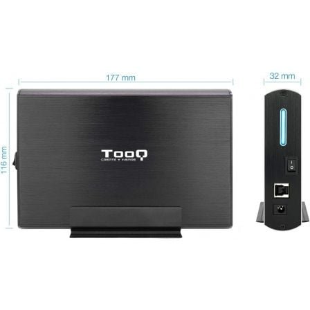 Caja externa para disco duro de 3.5" tooq tqe-3531b/ usb 2.0 - Imagen 4