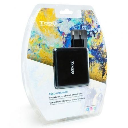 Cargador de portátil tooq tqlc-usbc90pd usb tipo-c/ 90w/ automático/ voltaje 5-20v - Imagen 4