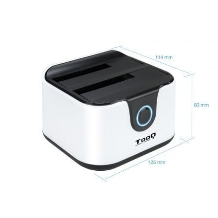 Docking station para discos duros tooq tqds-802bw - Imagen 4