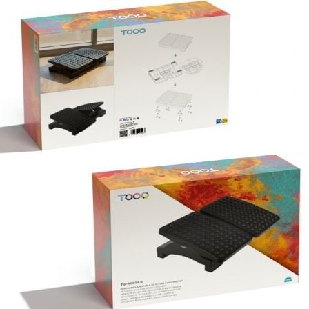 Reposapiés ajustable/ inclinable tooq tqfr0604-b/ 430 x 320 x 105-130 mm - Imagen 4