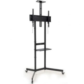 Soporte de suelo inclinable con ruedas tooq nefertiti fs1151m-b para tv de 37-70"/ hasta 70kg