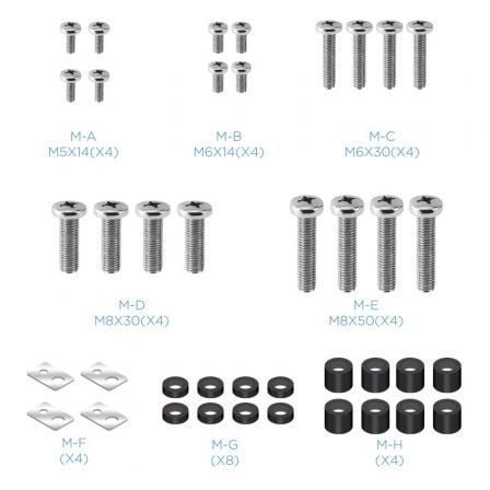 Soporte de pared fijo inclinable tooq lp42130t-b para tv de 60-100"/ hasta 130kg - Imagen 4