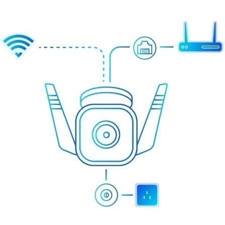 Cámara de videovigilancia tp-link tapo tc65/ visión nocturna/ control desde app - Imagen 3
