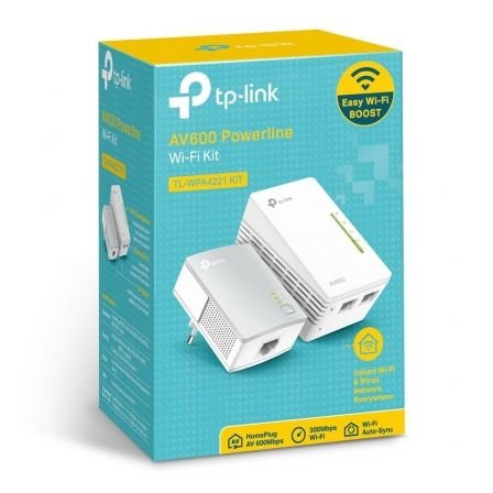 Adaptador powerline tp-link wpa4221kit 600mbps/ alcance 300m/ pack de 2 - Imagen 4