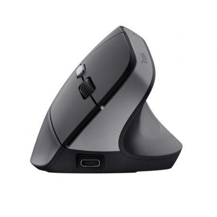 Ratón vertical inalámbrico trust bayo ii/ batería recargable/ hasta 2400 dpi - Imagen 3