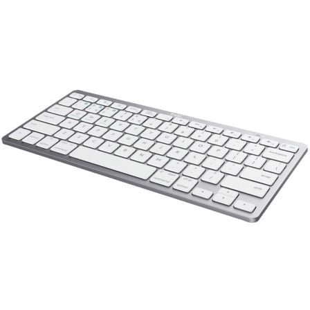 Teclado compacto inalámbrico por bluetooth trust 24654/ plata - Imagen 3