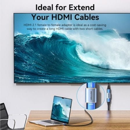 Adaptador hdmi 8k vention aiuh0/ hdmi hembra - hdmi hembra - Imagen 3