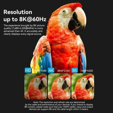 Adaptador hdmi 8k vention aiuh0/ hdmi hembra - hdmi hembra - Imagen 5