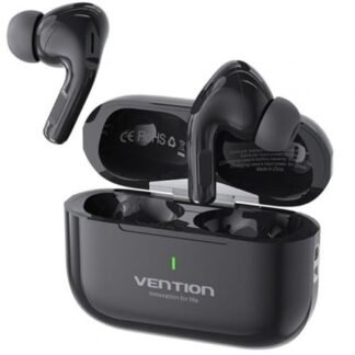 Auriculares bluetooth vention echo lite e11 con estuche de carga/ autonomía 6h/ negros