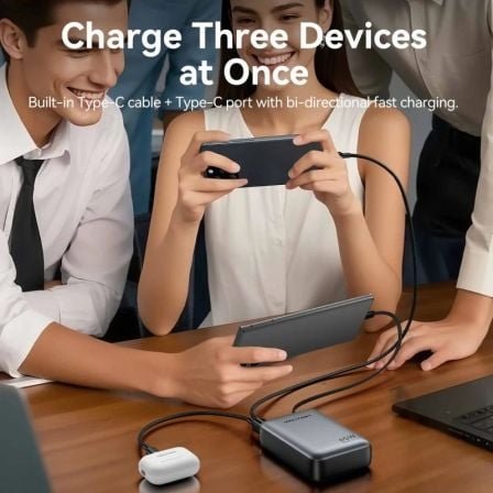 Powerbank 20000mah vention fhgn0/ 45w/ beige/ incluye cable usb tipo-c - Imagen 3