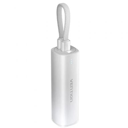 Powerbank 5000mah vention fhwm0/ 20w/ gris/ incluye cable usb tipo-c y lightning