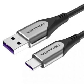Cable usb 2.0 tipo-c vention cofhf/ usb tipo-c macho - usb macho/ hasta 100w/ 480mbps/ 1m/ gris