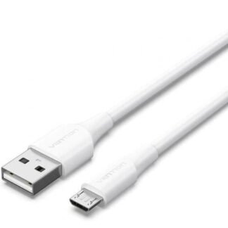 Cable usb 2.0 vention ctiwh/ usb macho - microusb macho/ 480mbps/ 2m/ blanco