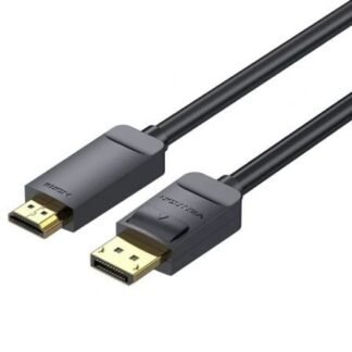 Cable conversor vention hagbh/ displayport macho - hdmi 4k macho/ 2m/ negro