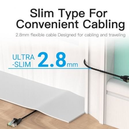 Cable de red rj45 utp vention ibibg cat.6a/ 1.5m/ negro - Imagen 4