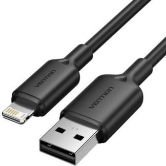 Cable usb 2.0 lightning vention lambf/ usb macho - lightning macho/ 480mbps/ 1m/ negro