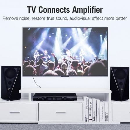 Cable estéreo vention vab-r06-b300/ 2x rca macho - 2x rca macho/ 3m/ negro - Imagen 5