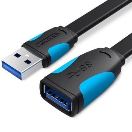 Cable alargador usb 3.0 vention vas-a13-b300/ usb macho - usb hembra/ 5gbps/ 3m/ negro y azul
