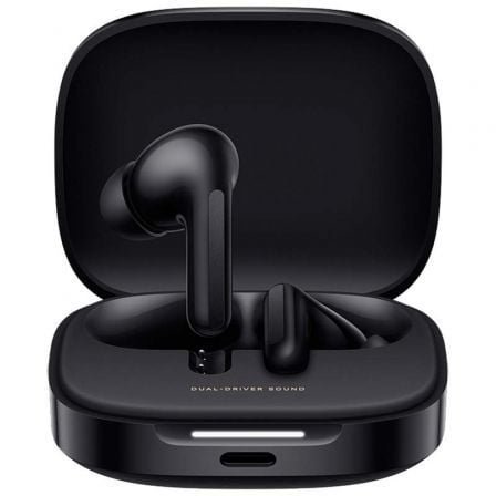 Auriculares bluetooth xiaomi redmi buds 6 con estuche de carga/ autonomía 10h/ negros