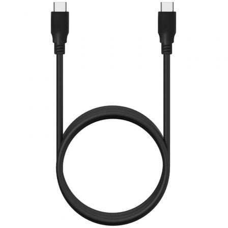Cable USB 3.2 Tipo-C Aisens A107-0704 20GBPS 5A 100W/ USB Tipo-C Macho - USB Tipo-C Macho/ Hasta 100W/ 20Gbps/ 2m/ Negro - Imagen 3