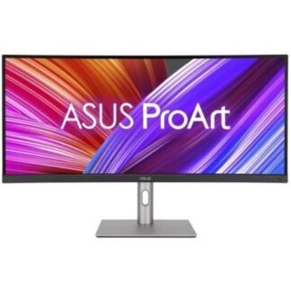 Monitor profesional asus proart display pa34vcnv 34"/ uwqhd/ multimedia/ regulable en altura/ negro y plata