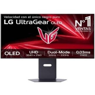 Monitor gaming ultrapanorámico lg ultragear 32gx850a-b 32"/ 4k/ 0.03ms/ 330hz/ oled/ regulable en altura/ negro