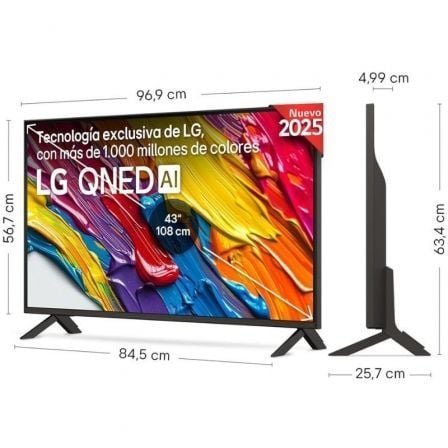Televisor lg qned 43qned84a6c 43"/ ultra hd 4k/ smart tv/ wifi - Imagen 2