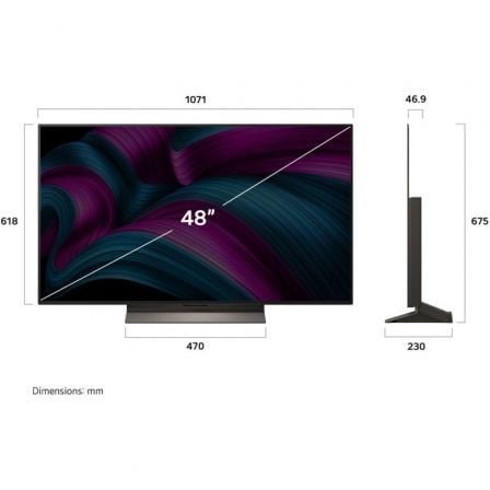 Televisor lg oled evo ai c5 oled48c56lb 48"/ ultra hd 4k/ smart tv/ wifi - Imagen 4