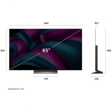 Televisor lg oled evo ai c5 oled65c56lb 65"/ ultra hd 4k/ smart tv/ wifi - Imagen 4