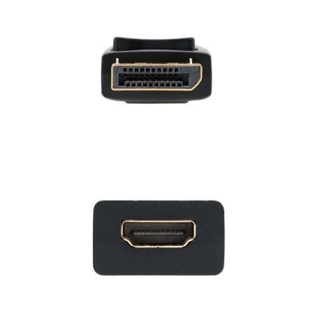 Conversor nanocable 10.16.0502/ displayport macho - hdmi hembra/ 15cm/ negro - Imagen 2