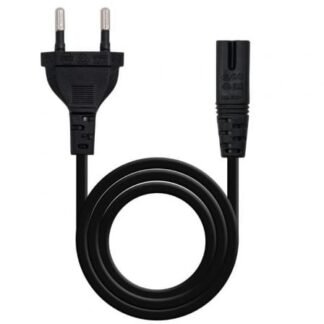 Cable Alimentación Forma 8 Nanocable 10.22.0402-L200/ CEE7/16 Macho - C7 Hembra/ 2m/ Negro