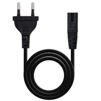 Cable Alimentación Forma 8 Nanocable 10.22.0402-L300/ CEE7/16 Macho - C7 Hembra/ 3m/ Negro
