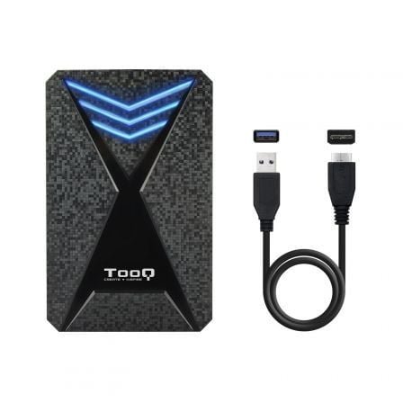 Caja externa gaming para disco duro de 2.5" tooq tqe-2550bl/ usb 3.1/ sin tornillos - Imagen 4