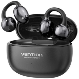 Auriculares bluetooth vention echo clip a11 pro con estuche de carga/ autonomía 6h/ negro