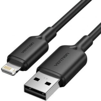 Cable usb 2.0 lightning vention lambh/ usb macho - lightning macho/ 480mbps/ 2m/ negro