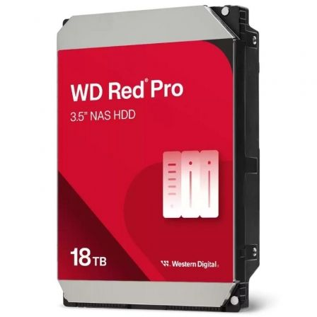 Disco Duro Western Digital WD Red Pro NAS 18TB/ 3.5"/ SATA III/ 512MB