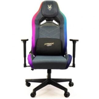 Silla gaming woxter stinger station elite/ luces led/ dorada y plata