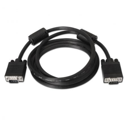 Cable SVGA Aisens A113-0071/ VGA Macho - VGA Macho/ Hasta 3W/ 10Mbps/ 1.8m/ Negro - Imagen 2