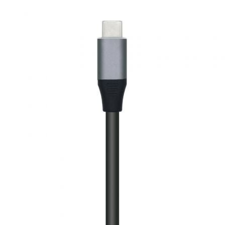 Hub USB Tipo-C Aisens A109-0508/ 4xUSB/ Gris - Imagen 3