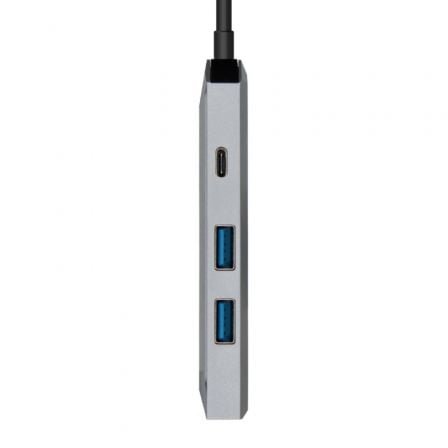 Docking USB Tipo-C Aisens ASUC-4P002-GR/ 1xHDMI 4K/ 2xUSB/ 1xUSB Tipo-C PD/ Gris - Imagen 3