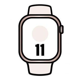 Apple Watch Series 11/ GPS/ 42mm/ Oro Rosa/ Correa Deportiva Rosa rubor (M/L)