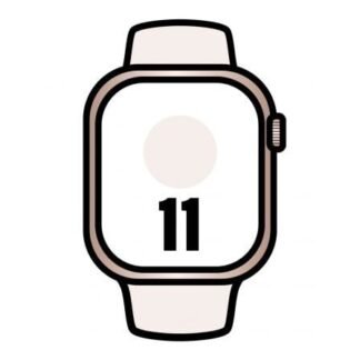 Apple Watch Series 11/ GPS/ Cellular/ 42mm/ Oro Rosa/ Correa Deportiva Rosa Rubor (S/M)