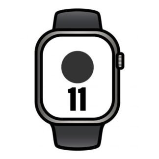 Apple Watch Series 11/ GPS/ Cellular/ 42mm/ Titanio Natural/ Correa Deportiva Negra (S/M)