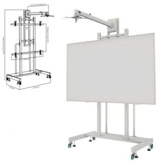 Soporte para Pizarra Interactiva Approx appIBSTD/ 80-120"