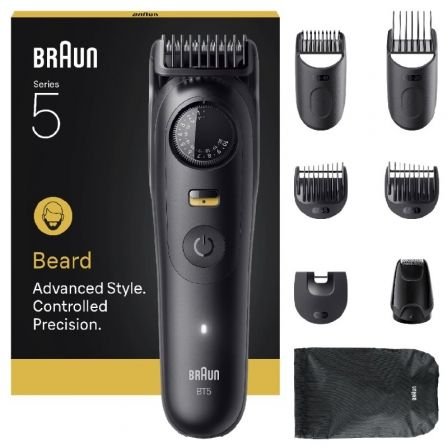 Afeitadora Braun BeardTrimmer Series 5 BT5560/ con Batería/ 8 Accesorios - Imagen 2