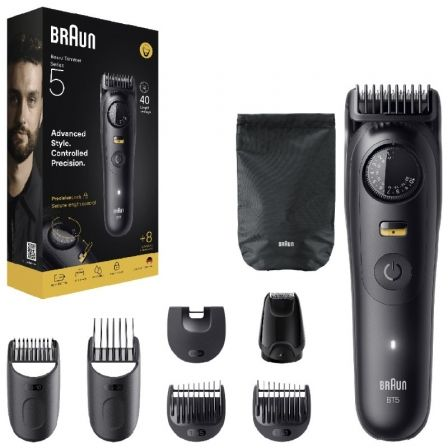 Afeitadora Braun BeardTrimmer Series 5 BT5560/ con Batería/ 8 Accesorios - Imagen 3