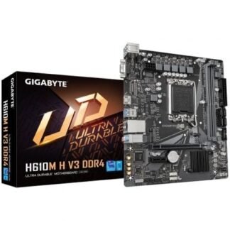 Placa Base Gigabyte H610M H V3 DDR4 Socket 1700/ DDR4/ PCIe 4.0/ Micro ATX