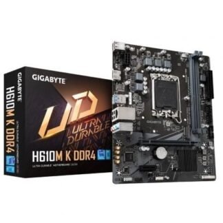 Placa Base Gigabyte H610M K DDR4 Socket 1700/ DDR4/ PCIe 4.0/ Micro ATX