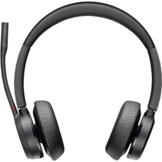 Auriculares Inalámbricos Poly Voyager 4320 + Adaptador BT700 + Base de Carga/ con Micrófono/ Bluetooth/ Negros