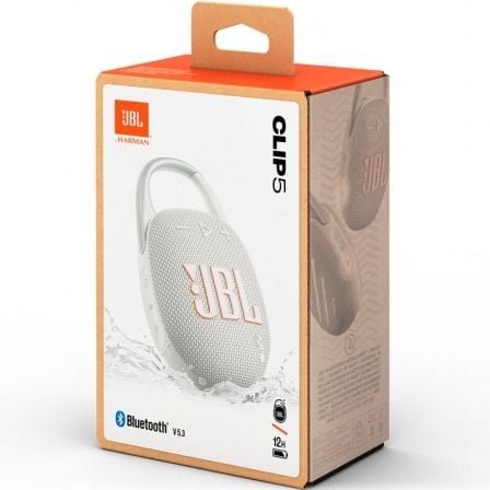 Altavoz con Bluetooth JBL Clip 5/ 7W/ 1.0/ Blanco - Imagen 5